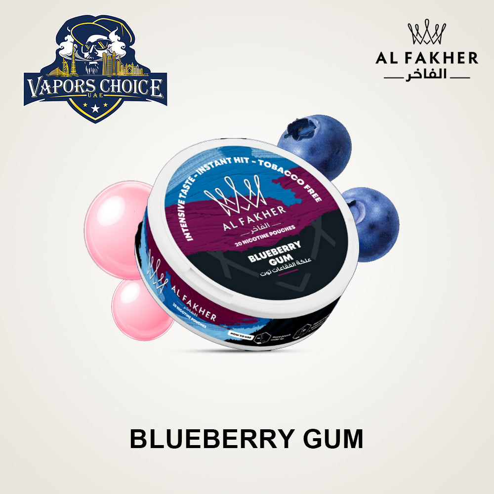 AL Fakher Nicotine Pouches Blueberry Gum UAE Ajman